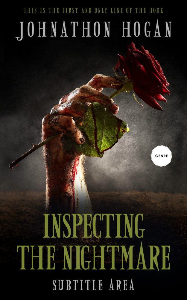 Front view of Zeus #5204 - Premade Horror Book Cover