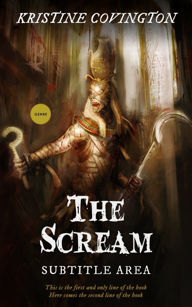 Front view of Eternity #5235 - Premade Fantasy Book Cover