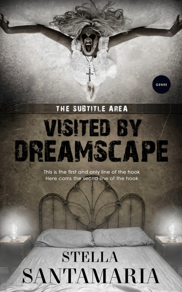 Front view of Flint #5260 - Premade Horror Book Cover