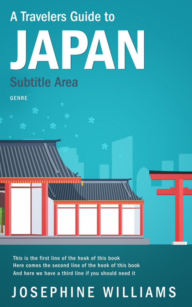 Front view of Eastern Blue #5489 - Premade Travel Book Cover