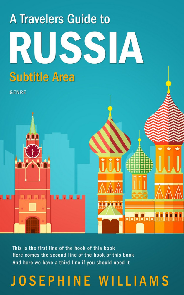 Front view of Eastern Blue #5491 - Premade Travel Book Cover