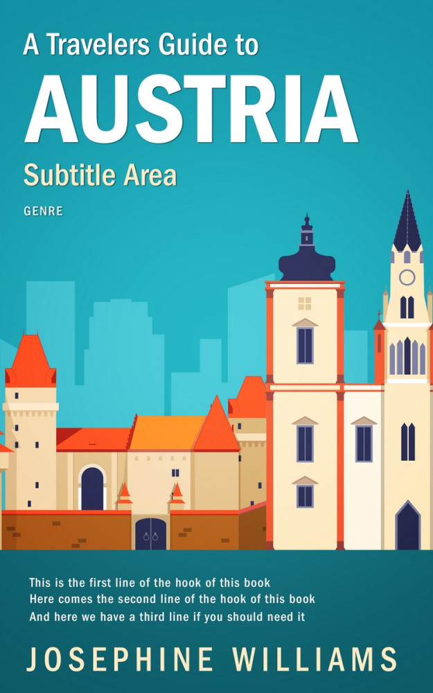 Front view of Eastern Blue #5492 - Premade Travel Book Cover