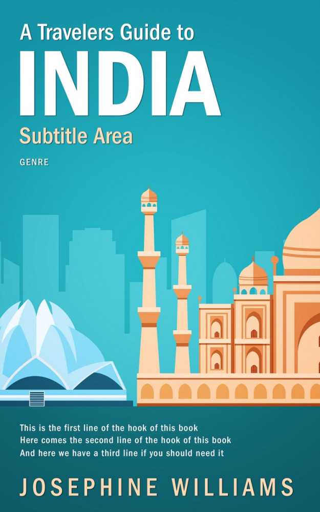 Front view of Eastern Blue #5494 - Premade Travel Book Cover