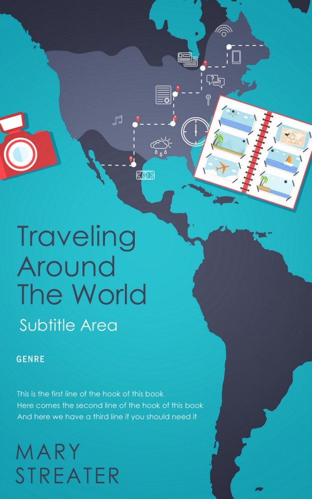 Front view of Java #5500 - Premade Travel Book Cover