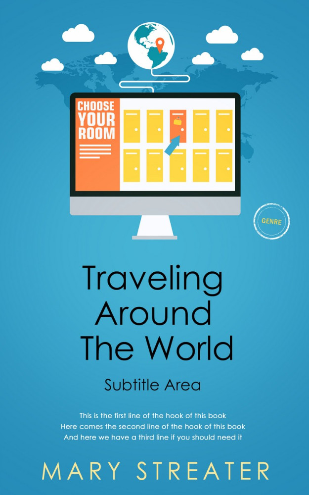 Front view of Pelorous #5504 - Premade Travel Book Cover