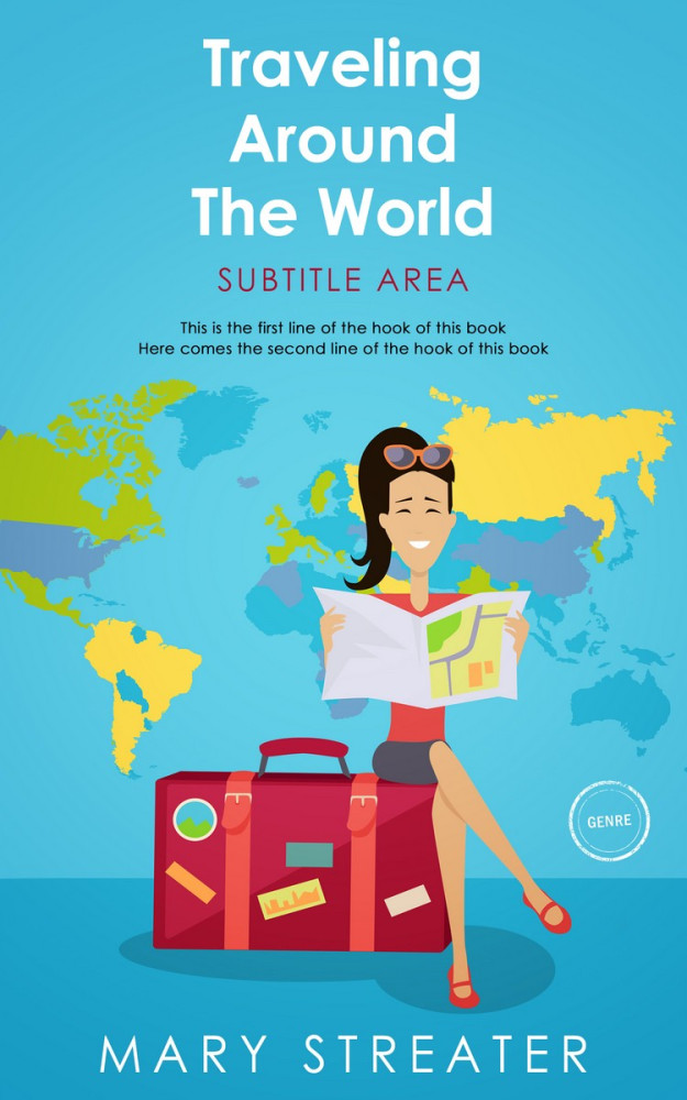 Front view of Scooter #5507 - Premade Travel Book Cover