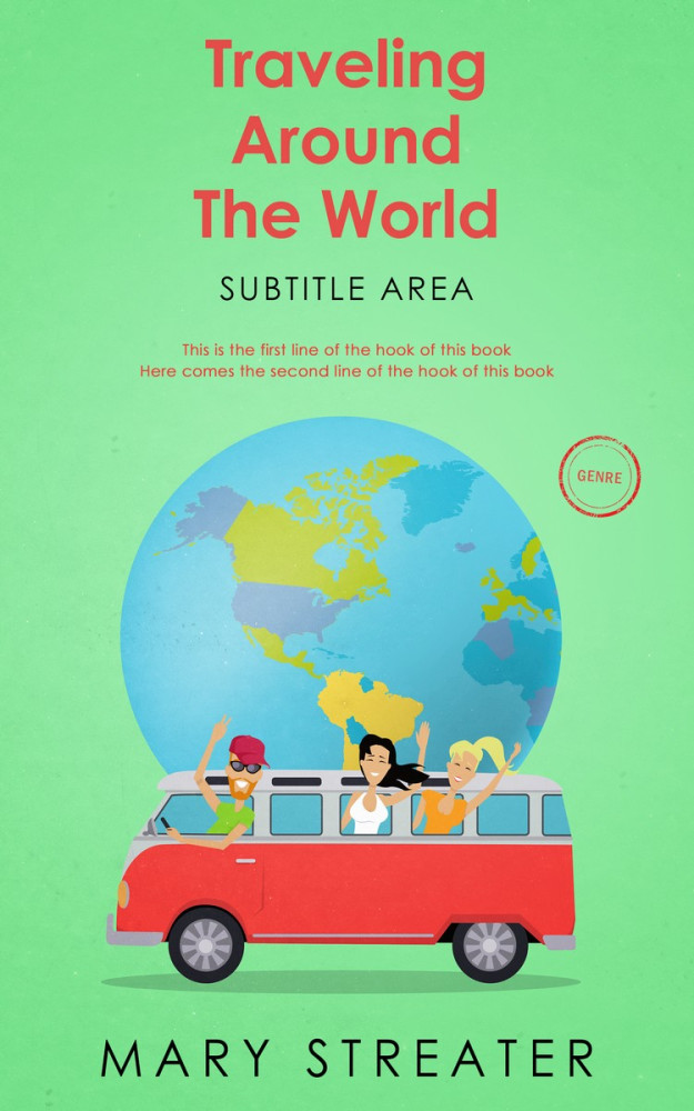 Front view of Algae Green #5509 - Premade Travel Book Cover