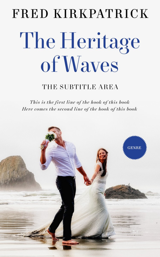 Front view of Ebb #5654 - Premade Romance Book Cover