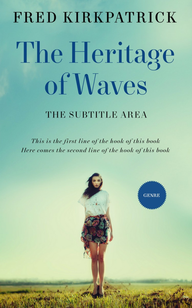 Front view of Surf #5656 - Premade Romance Book Cover