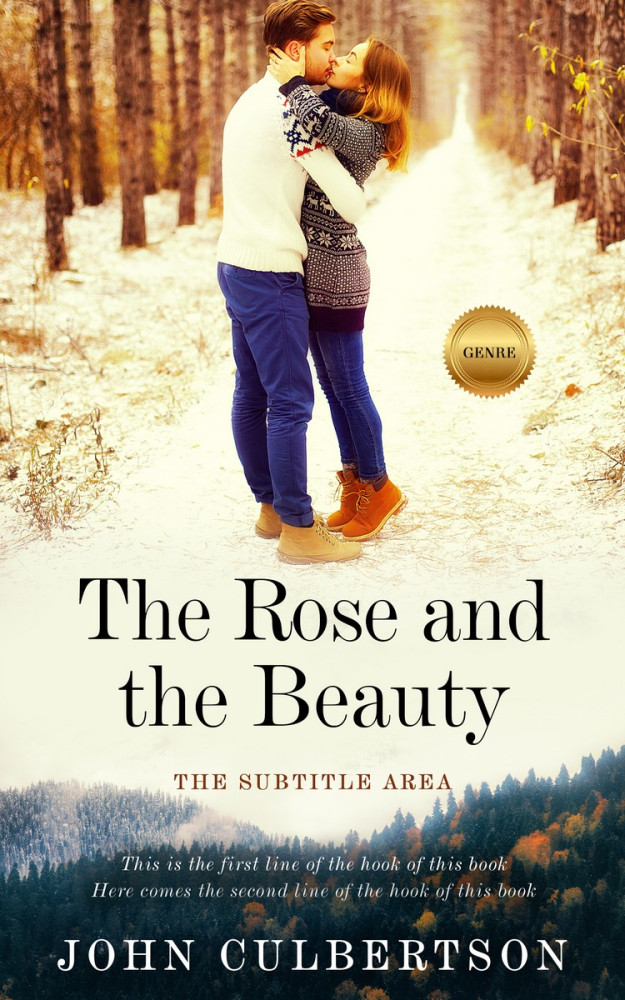 Front view of Parchment #5698 - Premade Romance Book Cover