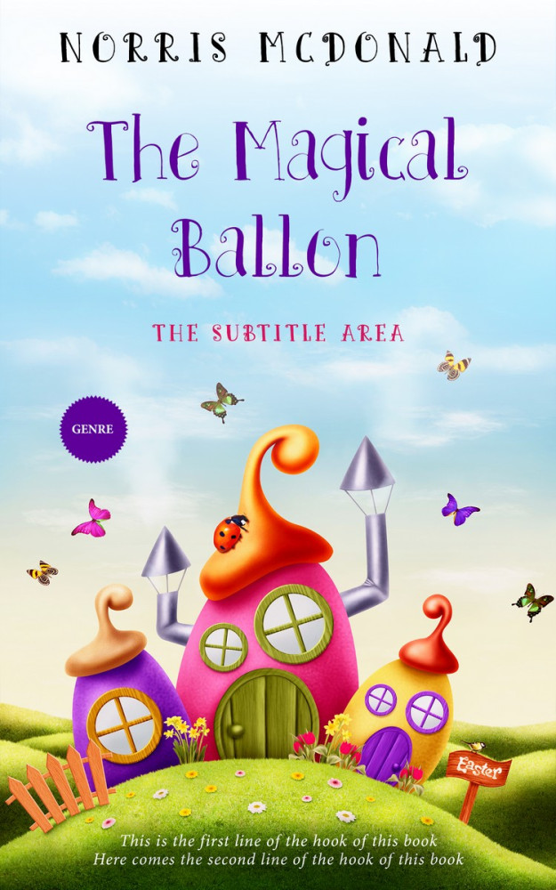 Front view of Botticelli #5747 - Premade Fantasy Book Cover