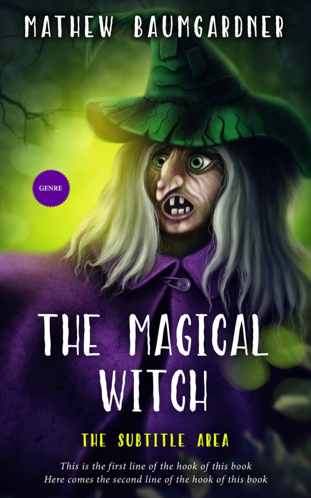 Front view of Shark #5748 - Premade Fantasy Book Cover