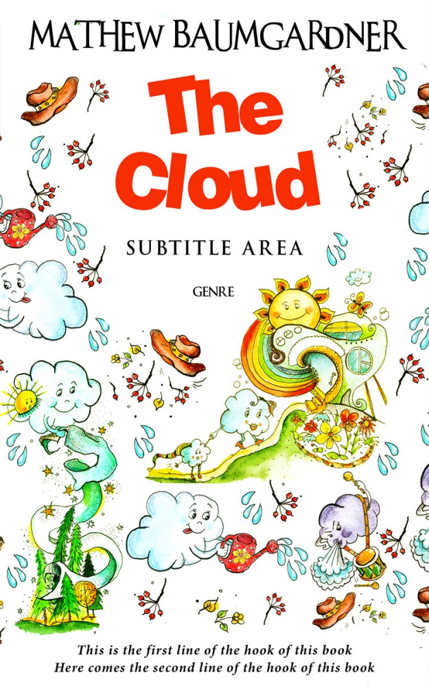 Front view of Willow Brook #5775 - Premade Abstract Book Cover