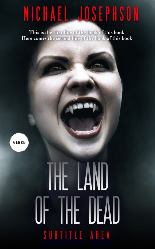 Front view of Cold Turkey #5825 - Premade Horror Book Cover