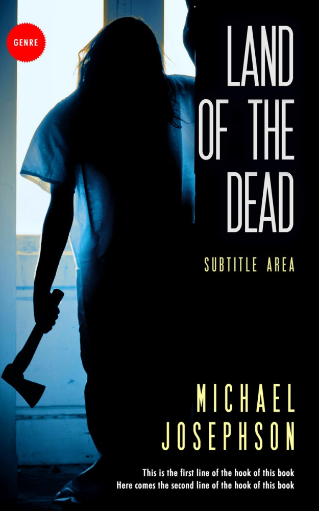 Front view of Quill Gray #5829 - Premade Horror Book Cover