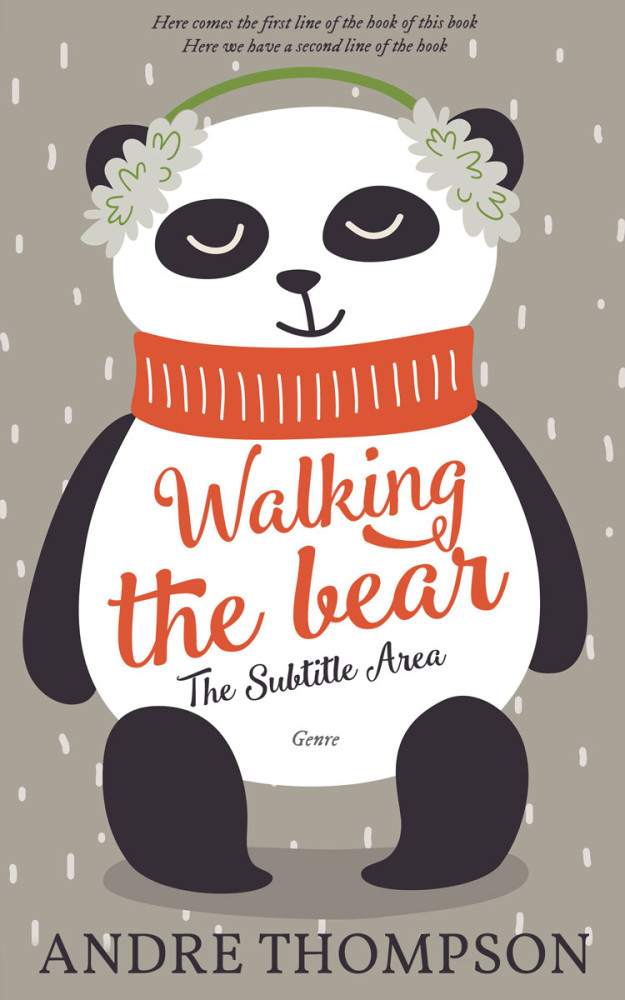 Front view of Napa #6026 - Premade Children's Book Cover