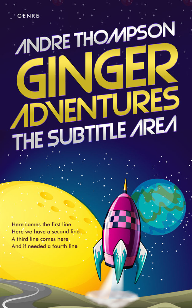 Front view of Port Gore #6032 - Premade Science Fiction Book Cover