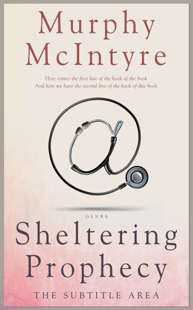 Front view of Bizarre #6111 - Premade Medical Book Cover