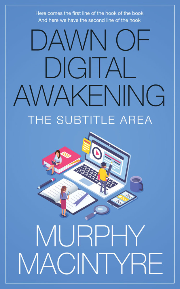 Front view of Danube #6163 - Premade Self-Improvement & Self-Help Book Cover