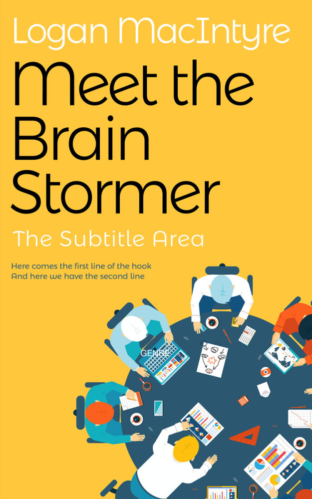 Front view of Bright Sun #6172 - Premade Business Book Cover