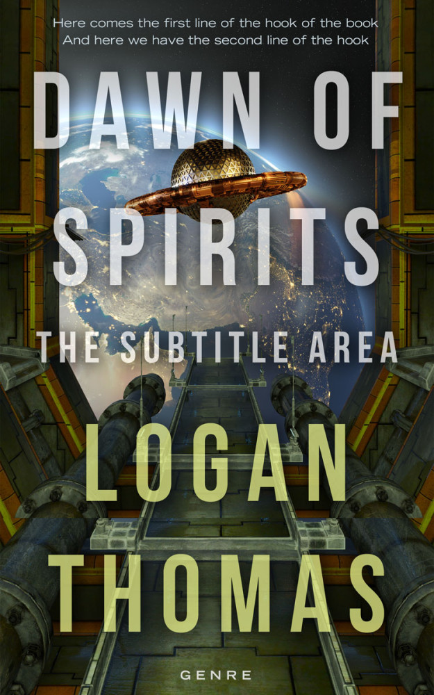 Front view of Rangitoto #6205 - Premade Science Fiction Book Cover