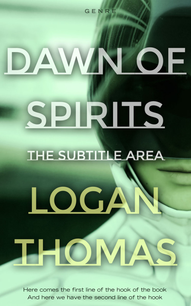 Front view of Pixie Green #6208 - Premade Science Fiction Book Cover