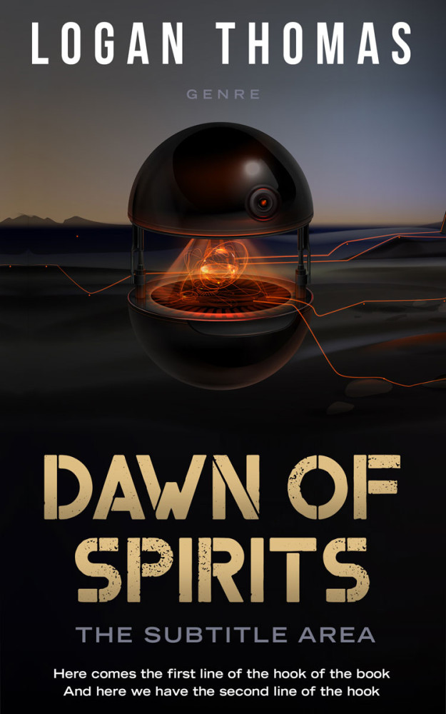 Front view of Thunder #6214 - Premade Apocalyptica Book Cover