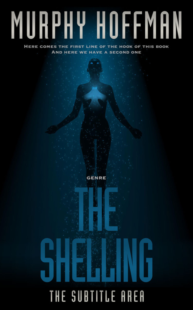 Front view of Black Pearl #6227 - Premade Science Fiction Book Cover