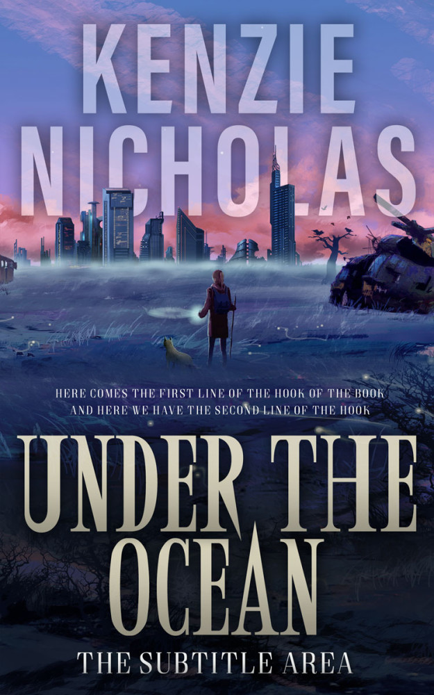 Front view of Mirage #6285 - Premade Apocalyptica Book Cover