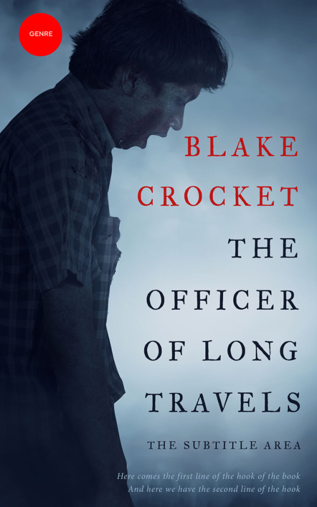 Front view of French Gray #6376 - Premade Horror Book Cover