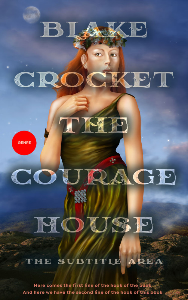 Front view of Dune #6482 - Premade Fantasy Book Cover