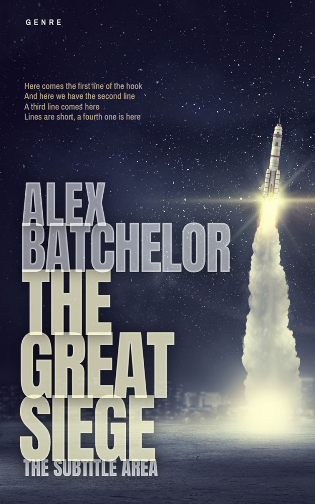 Front view of Ebony Clay #6587 - Premade Science Fiction Book Cover