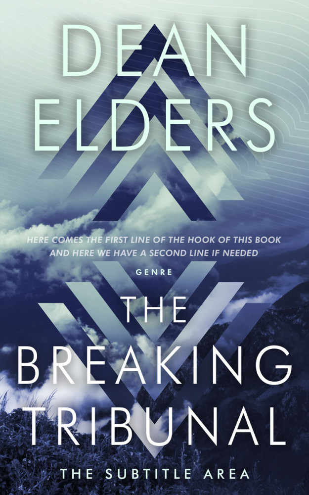 Front view of Pickled Bluewood #6651 - Premade Abstract Book Cover