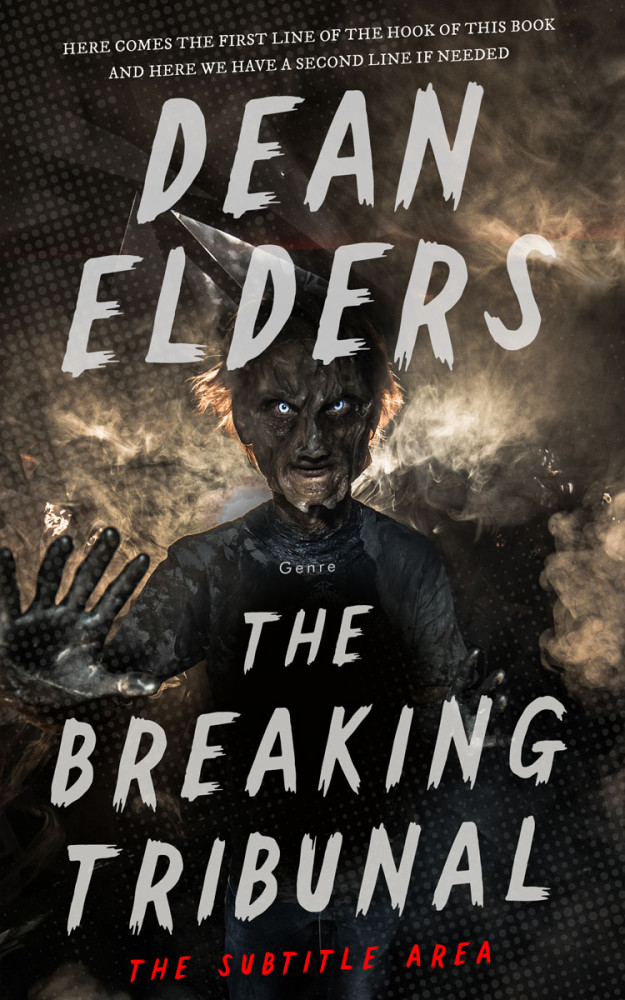 Front view of Zeus #6671 - Premade Horror Book Cover