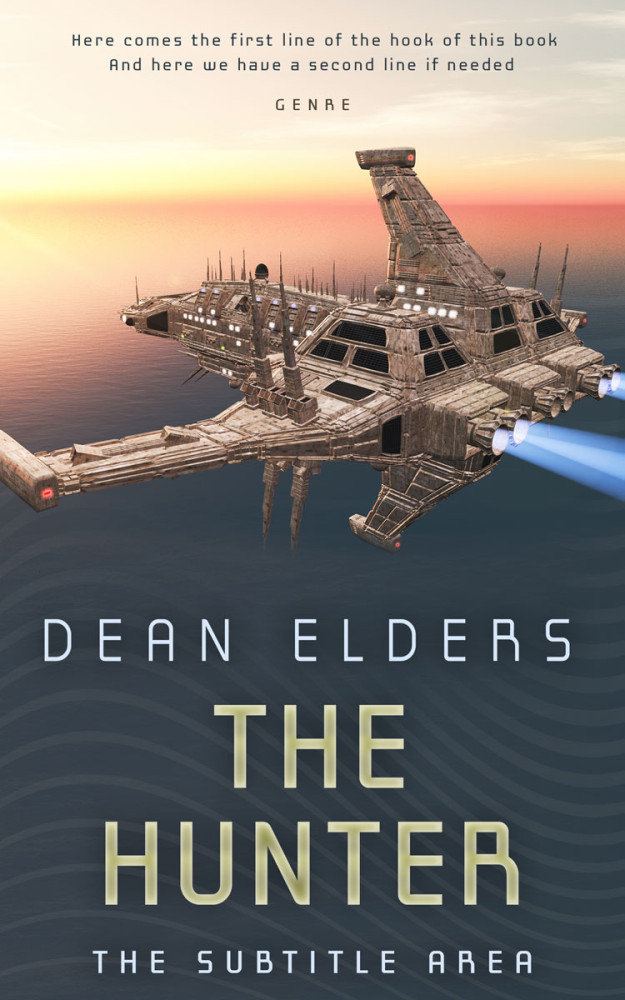 Front view of Almond #6703 - Premade Science Fiction Book Cover