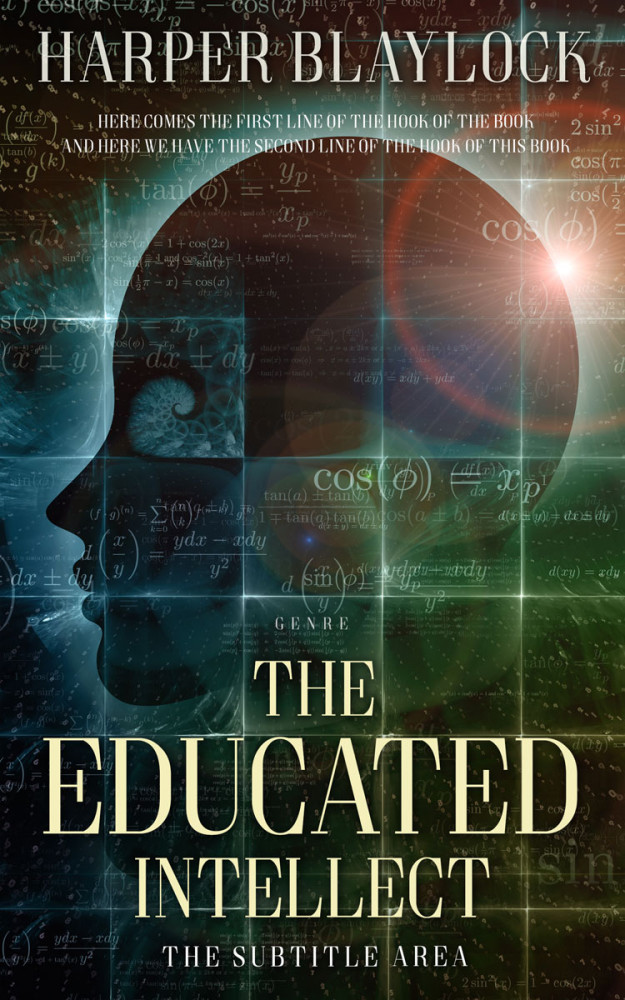 Front view of Heavy Metal #6801 - Premade Abstract Book Cover