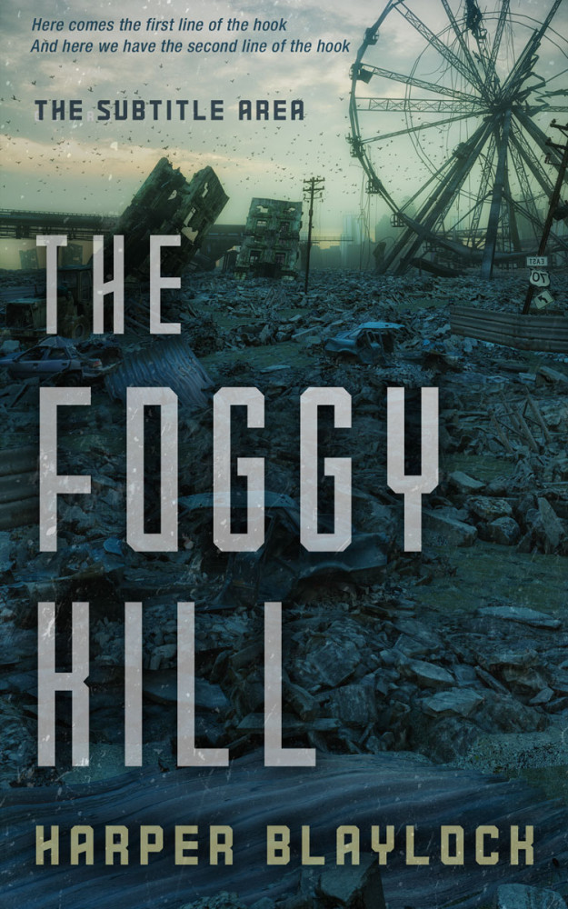 Front view of Bud #6857 - Premade Apocalyptica Book Cover