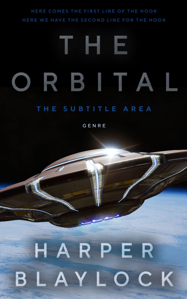 Front view of Casper #6890 - Premade Science Fiction Book Cover