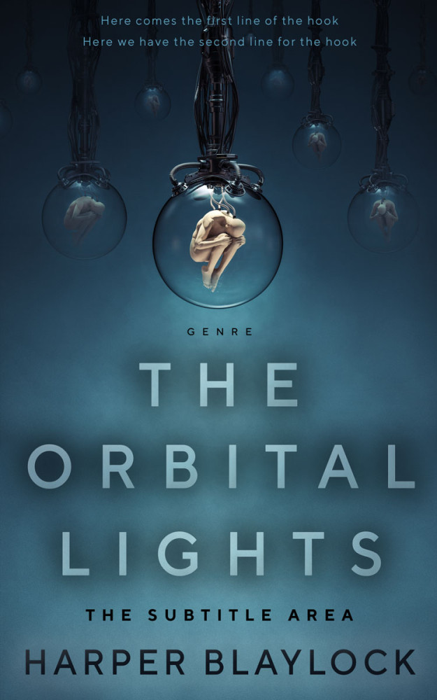 Front view of San Juan #6896 - Premade Science Fiction Book Cover