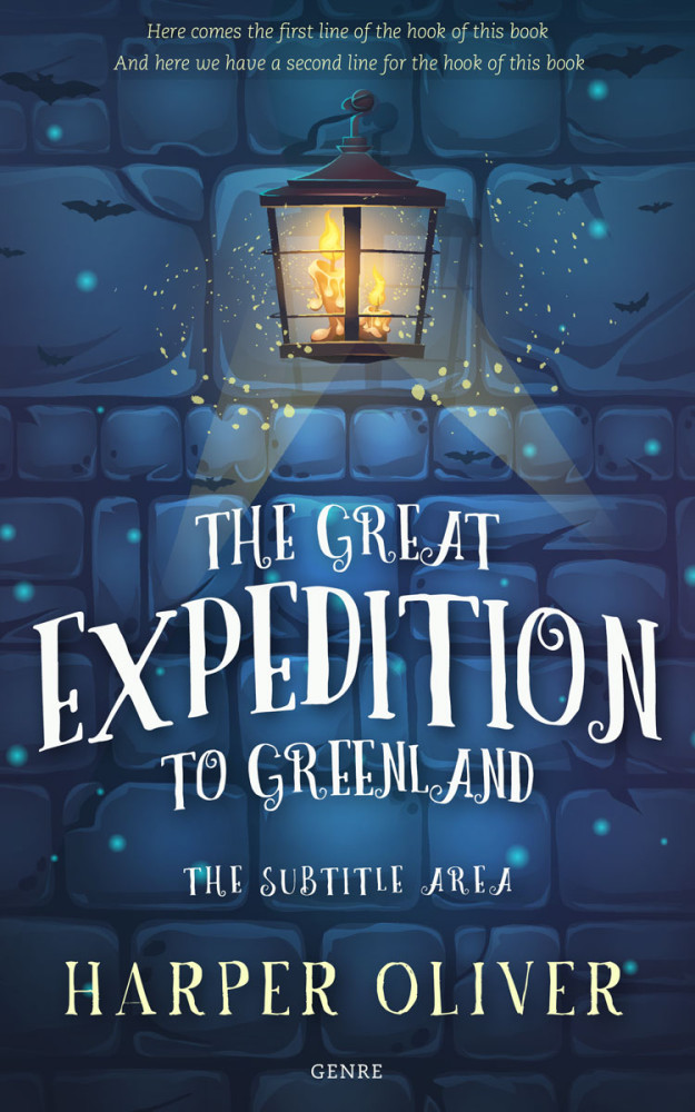 Front view of Rhino #6995 - Premade Horror Book Cover