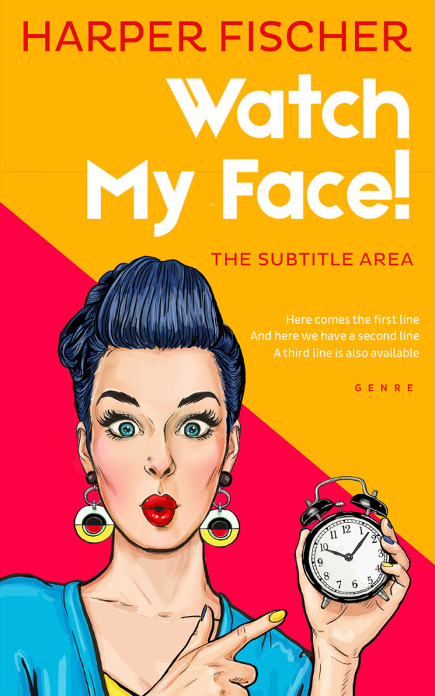 Front view of Blumine #7045 - Premade Chick Lit Book Cover