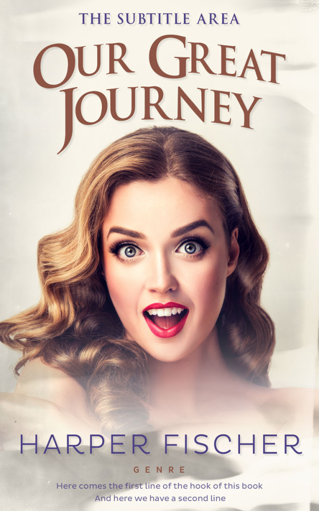 Front view of Pearl Bush #7048 - Premade Chick Lit Book Cover