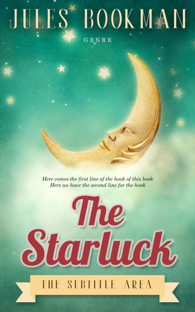 Front view of Ocean Green #7114 - Premade Fantasy Book Cover