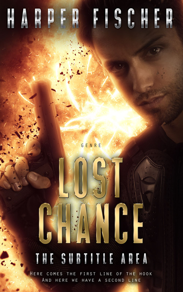 Front view of Gold Sand #7138 - Premade Mystery & Thriller & Suspense Book Cover