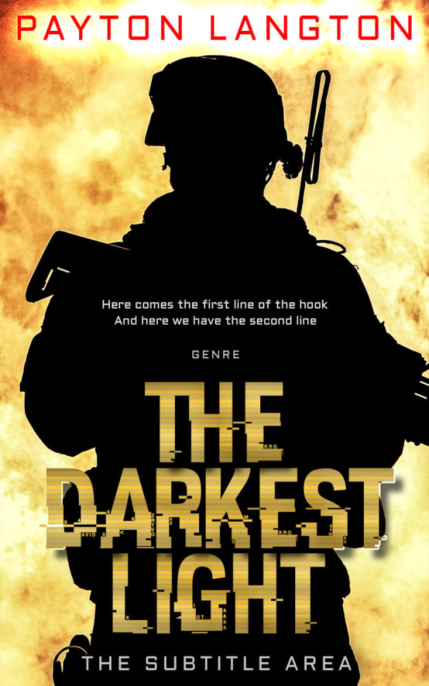 Front view of Black #7266 - Premade Mystery & Thriller & Suspense Book Cover