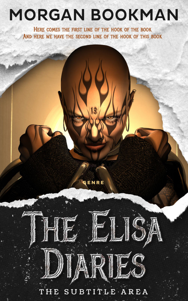 Front view of Zeus #7297 - Premade Fantasy Book Cover