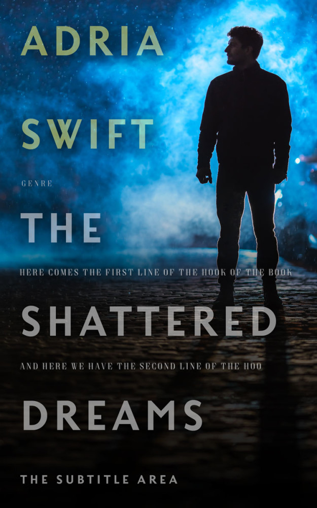 Front view of Black #7363 - Premade Mystery & Thriller & Suspense Book Cover