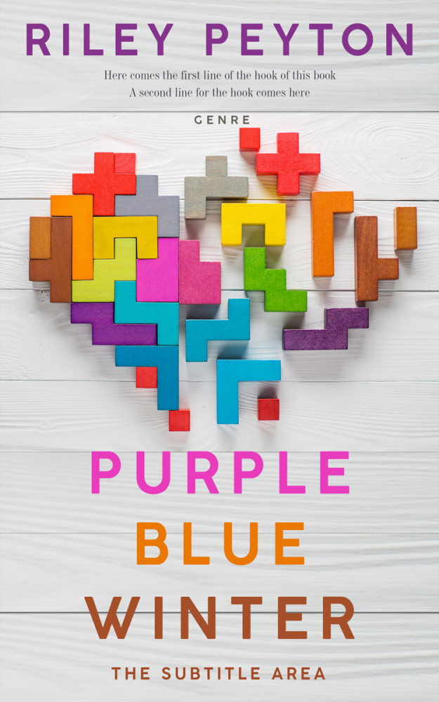 Front view of Quill Gray #7444 - Premade Romance Book Cover