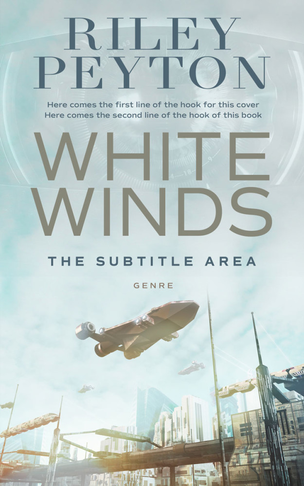 Front view of Nebula #7490 - Premade Science Fiction Book Cover