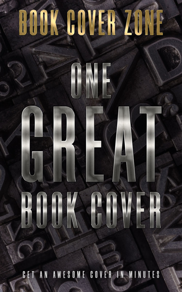 Front view of Thunder #7577 - Premade Abstract Book Cover